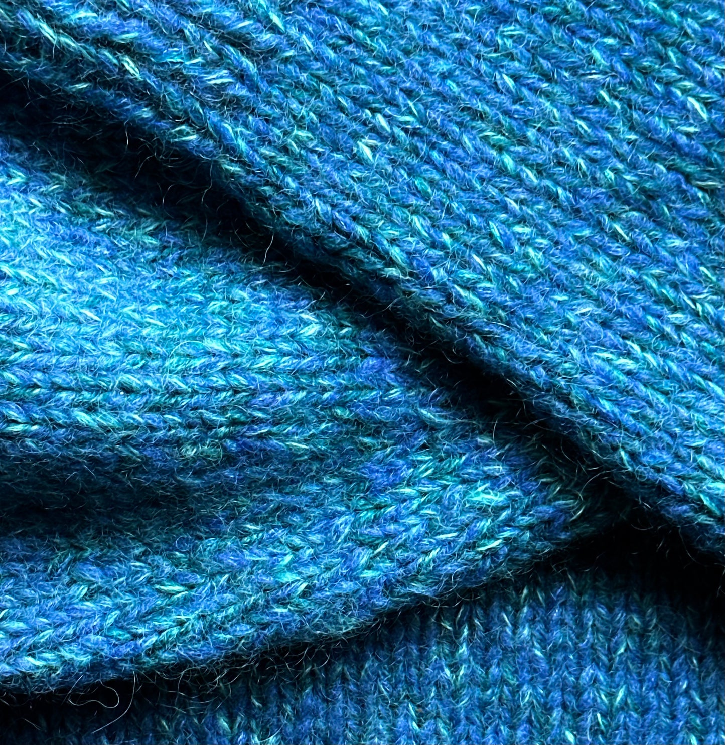 Hand Knit Crewneck Sweater in Amalfi